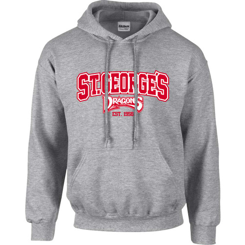STG Adult St. George's Hoodie - Sport Grey (STG-002-SG)