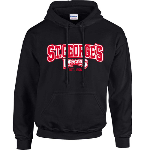 STG Adult St. George's Hoodie - Black (STG-002-BK)