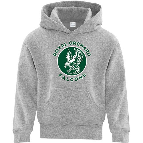 ROS Youth Fleece Hooded Sweartshirt - Athletic Heather Grey (ROS-327-AH)