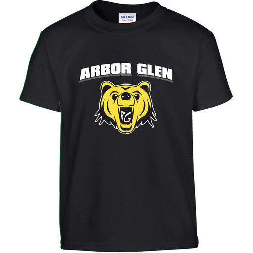 ABR Youth Arbor Glen Heavy Cotton T-Shirt - Black (ABR-301-BK)