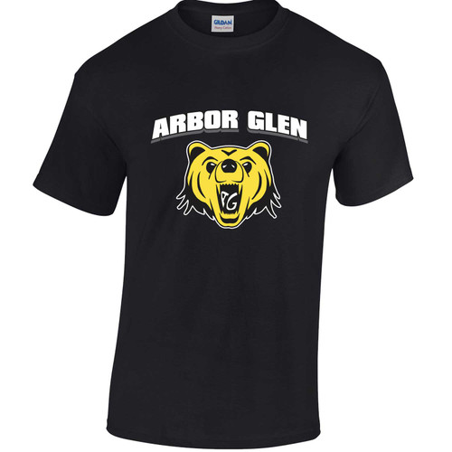 ABR Adult Arbor Glen Heavy Cotton T-Shirt - Black (ABR-001-BK)