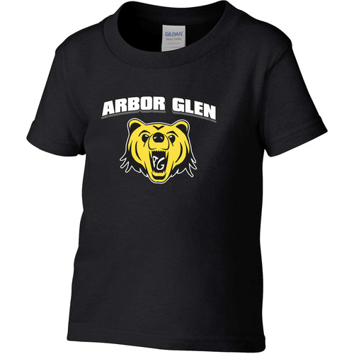 ABR Toddler Arbor Glen Heavy Cotton T-Shirt - Black (ABR-302-BK)