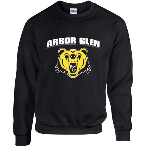 ABR Adult Arbor Glen Heavy Blend 50/50 Fleece Crew - Black (ABR-004-BK)