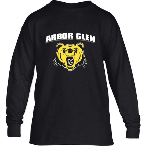 ABR Youth Arbor Glen Heavy Cotton Long Sleeve T-Shirt - Black (ABR-305-BK)