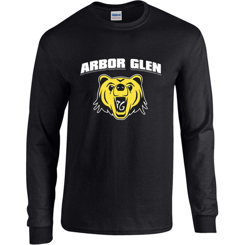 ABR Adult Arbor GlenHeavy Cotton Long Sleeve T-Shirt - Black (ABR-005-BK)