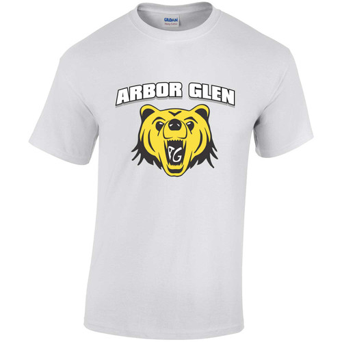ABR Adult Arbor Glen Heavy Cotton T-Shirt - White (ABR-001-WH)