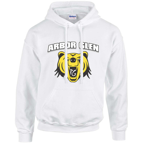 ABR Adult Arbor Glen Heavy Blend 50/50 Hooded Sweatshirt - White (ABR-003-WH)