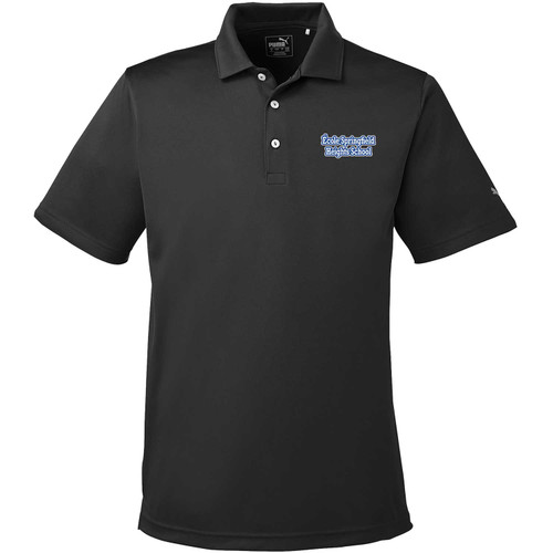 ESH Puma Men’s Icon Golf Polo Shirts - Puma Black (Staff) (ESH-111-PB)