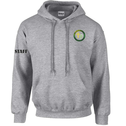 OLA Men's Heavy Blend 50/50 Hooded Staff Sweatshirt - Sport Grey (Design 02) (OLA-117-SG)