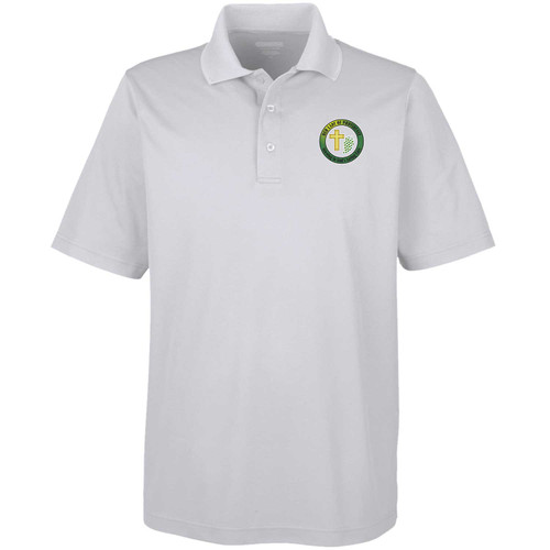 OLA Men's Origin Performance Pique Staff Polo - Platinum (Design 02) (OLA-119-PG)