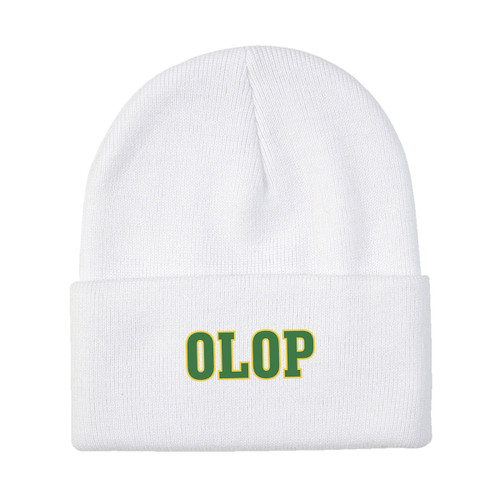 OLA Everyday Knit Cuff Student Toque - White (OLA-052-WHI.SN-C100-WHI-OS)