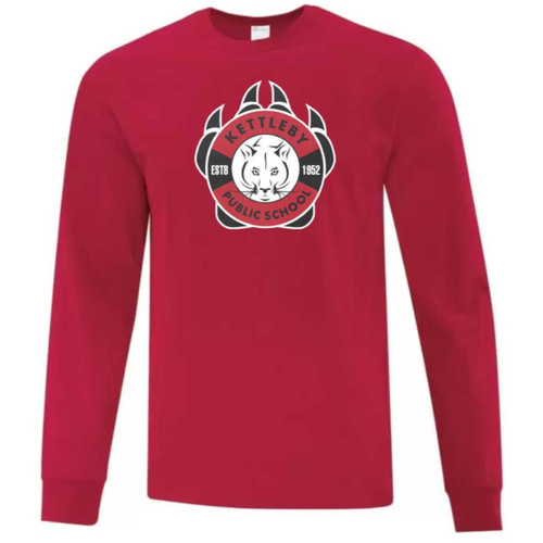 KET Adult Cotton Long Sleeve - Red (KET-002-RE)