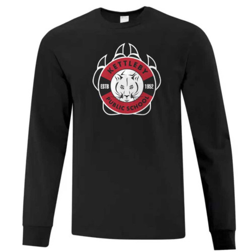 KET Adult Cotton Long Sleeve - Black (KET-002-BK)