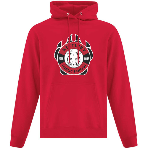 KET Adult Fleece Hooded Sweatshirt - Red (KET-003-RE)
