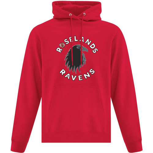 RSL Adult Everyday Fleece Hooded Sweatshirt - Red (RSL-002-RE)