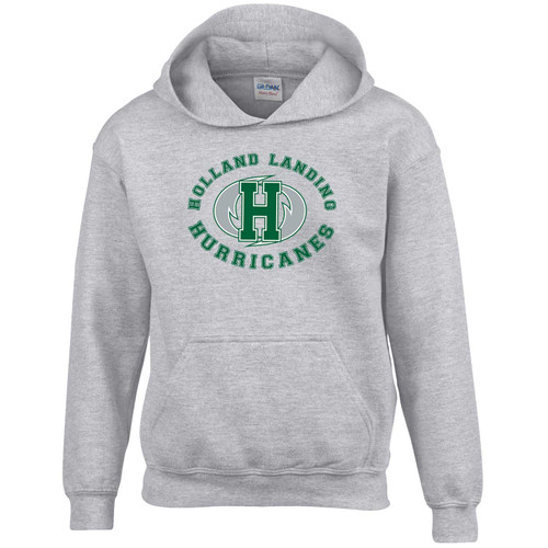 HOL Youth Heavy Blend 50/50 Hooded Sweatshirt - Sport Grey (HOL-301-SG)