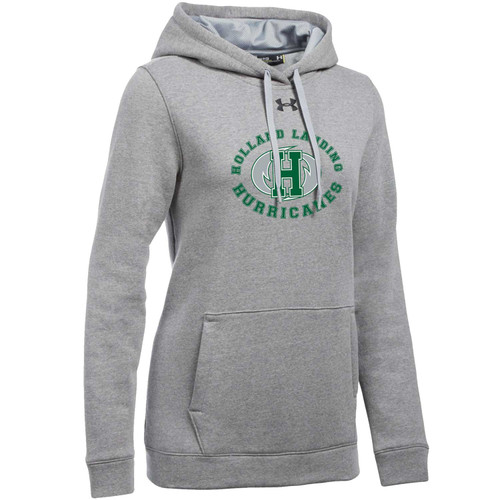 HOL Under Armour Women’s Hustle Fleece Hoodie - True Gray (HOL-207-TG)