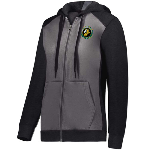 MPC Augusta Ladies Three-Season Fleece Full Zip Hoodie - Carbon Heather/Black (MPC-228-CB) MPC Augusta Ladies Three-Season Fleece Full Zip Hoodie - Carbon Heather/Black (MPC-228-CB)