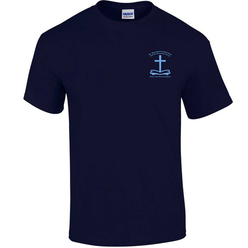 BCL Adult Cotton T-Shirt (Design 2) - Navy (BCL-005-NY)