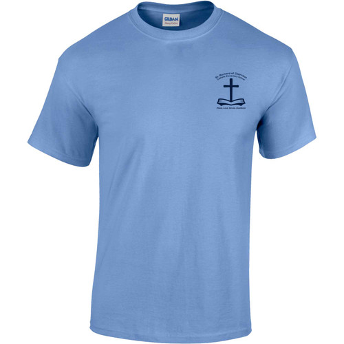 BCL Adult Cotton T-Shirt (Design 2) - Carolina Blue (BCL-005-CB)