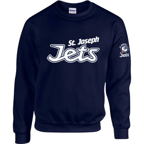 JCE Adult Heavy Blend 50/50 Fleece Crew - Navy (JCE-003-NY)