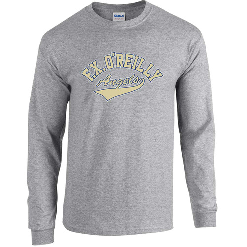 FXO Adult Heavy Cotton Long-Sleeve T-Shirt (Design 2) - Sport Gray (FXO-009-SG)