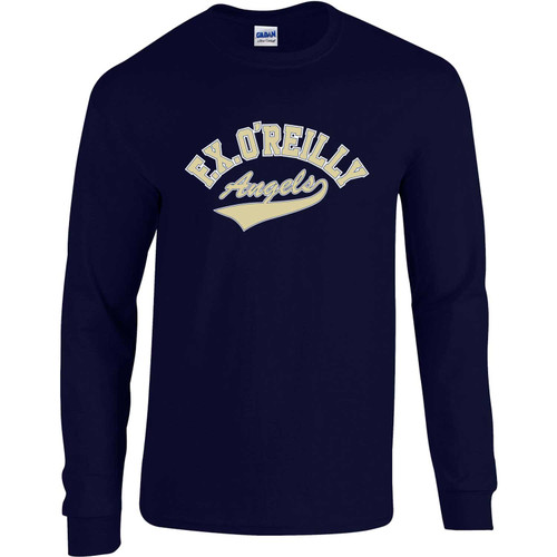 FXO Adult Heavy Cotton Long-Sleeve T-Shirt (Design 2) - Navy (FXO-009-NY)