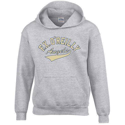 FXO Youth Heavy Blend Hooded Sweatshirt (Design 2) - Sport Gray (FXO-311-SG)