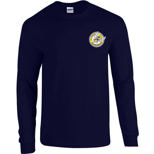 CWJ Adult Heavy Cotton Long Sleeve T-Shirt - Navy (CWJ-003-NY)
