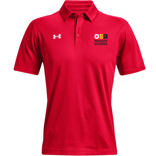 OSA Under Armour Men’s Tech Team Polo - Red (Design 2) (OSA-112-RE)