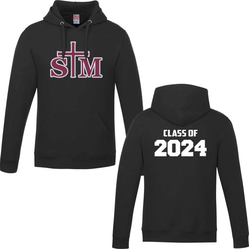 STT Adult Pullover Hoodie (Grad) - Black (STT-007-BK)