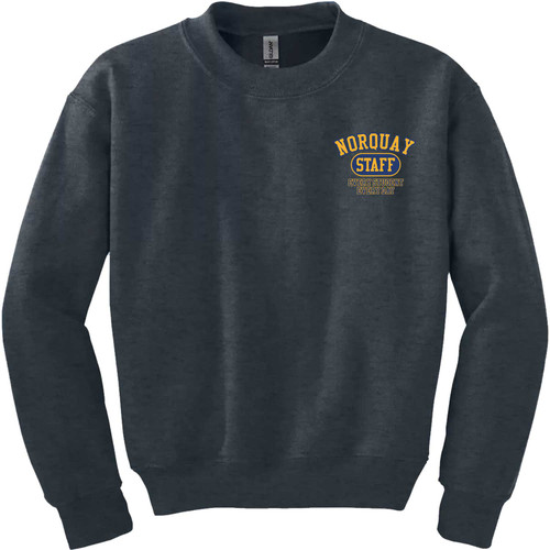 NOR Youth Heavy Blend 50/50 Fleece Crew with Design 1 - Dark Heather (Staff) (NOR-313-DH)