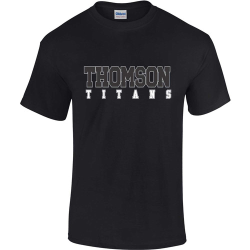DMT Adult Heavy Cotton T-Shirt (Design 1) - Black (DMT-001-BK)
