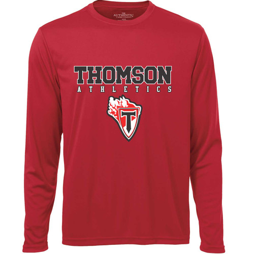 DMT Men’s Pro Team Long Sleeve Tee - Red (DMT-108-RE)