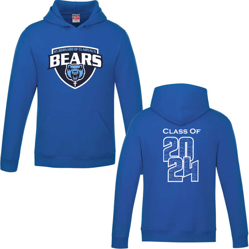 BCL Youth Grad Pullover Hoodie - Royal (BCL-307-RO)