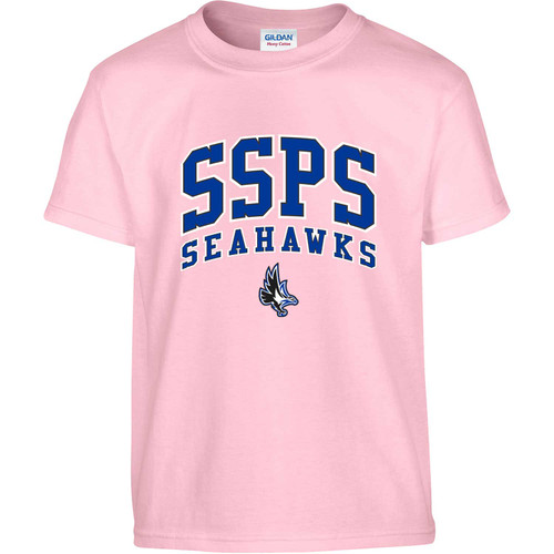 SIL Youth Heavy Cotton T-Shirt (Design 2) - Light Pink (SIL-308-LP)