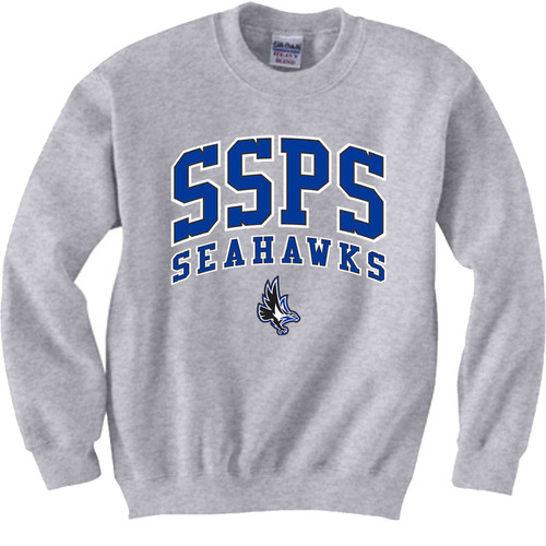 SIL Youth Heavy Blend 50/50 Fleece Crewneck Sweatshirt (Design 2) - Sport Grey (SIL-310-SG)