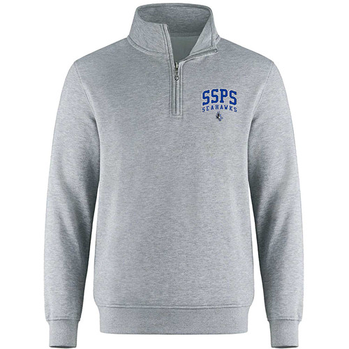 SIL Flux Youth ¼ Zip Sweatshirt (Design 2) - Athletic Grey (SIL-314-AG)