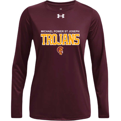MPS Under Armour Women’s Tech Team Long Sleeve Tee - Maroon (MPS-230-MA)