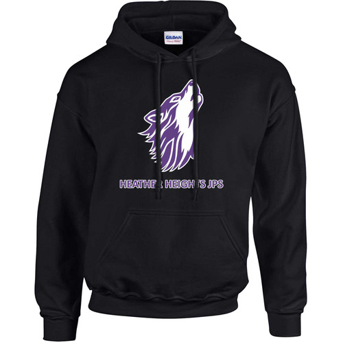 HEA Adult Heavy Blend Hooded Sweatshirt - Black (HEA-003-BK)