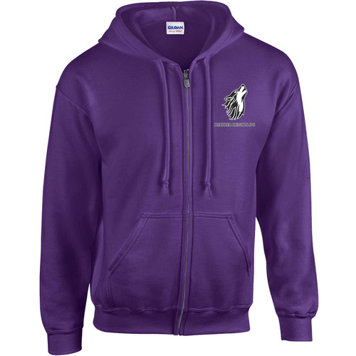 HEA Adult Heavy Blend Full Zip Hooded Sweatshirt - Purple (HEA-004-PU)