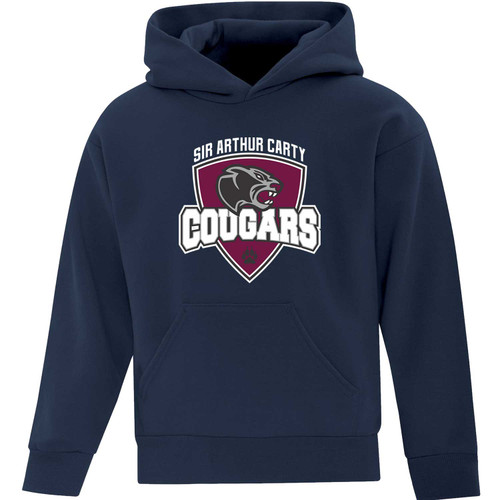 ARC Youth Fleece Hooded Sweatshirt - Navy (ARC-304-NY)