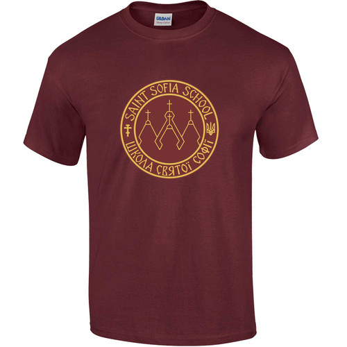 SSB Adult Heavy Cotton T-Shirt - Maroon (Design 2) (SSB-005-MA)