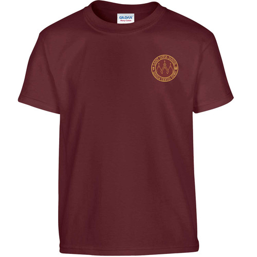 SSB Youth Heavy Cotton T-Shirt - Maroon (Design 3) (SSB-309-MA)