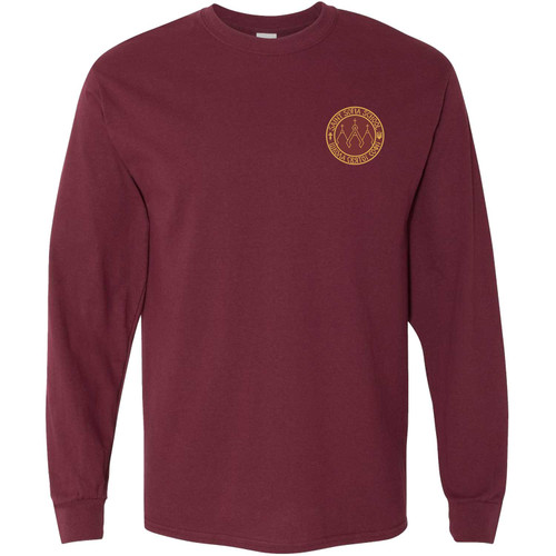 SSB Adult Heavy Cotton Long Sleeve T-Shirt - Maroon (Design 3) (SSB-010-MA)