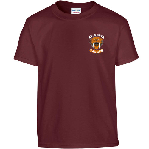 SSB Youth Heavy Cotton T-Shirt - Maroon (Design 4) (SSB-315-MA)