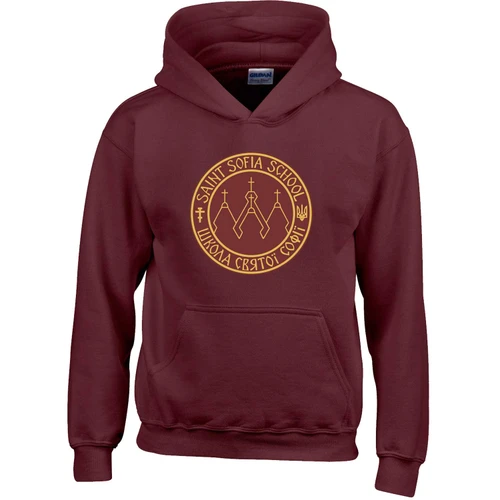 SSB Youth Heavy Blend Hooded Sweatshirt - Maroon (Design 2) (SSB-308-MA)