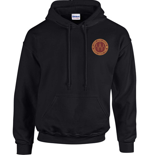 SSB Adult Heavy Blend Hooded Sweatshirt - Black (Design 3) (SSB-012-BK)