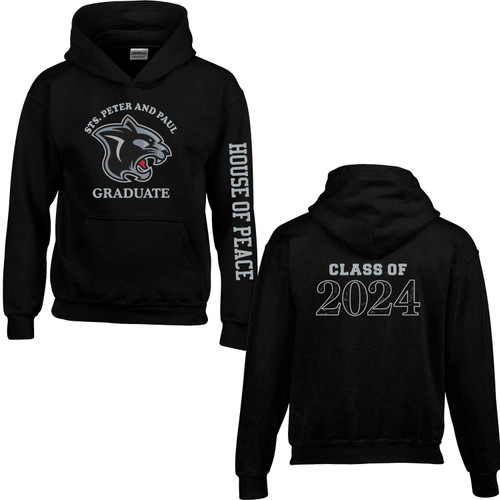 SPP Youth Heavy Blend Hooded Grad Sweatshirt - Black