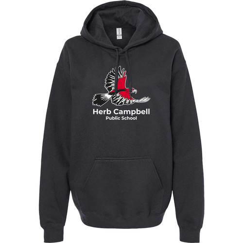 HCP Men’s Softstyle Fleece Pullover Hooded Sweatshirt - Black (HCP-128-BK)